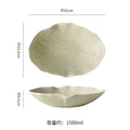 Japanese-style pasta plate, household salad plate, high-end restaurant ceramic tableware, retro straw hat bowl, light luxury western food plate