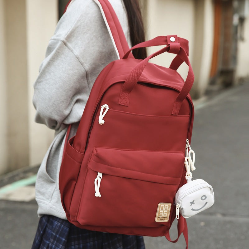 New casual carry-on backpack - large capacity, wear-resistant, water-repellent, cute small bag - perfect for students, casual travel, and tutoring