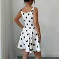 cross-border fashion summer sexy hot girl polka dot waist slimming lookdress