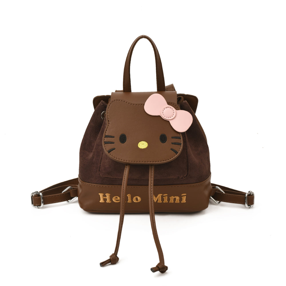 Cute cartoon mini backpack for women, new kitty cat backpack, stylish and versatile student bag, sweet commuter bag