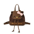 Cute cartoon mini backpack for women, new kitty cat backpack, stylish and versatile student bag, sweet commuter bag