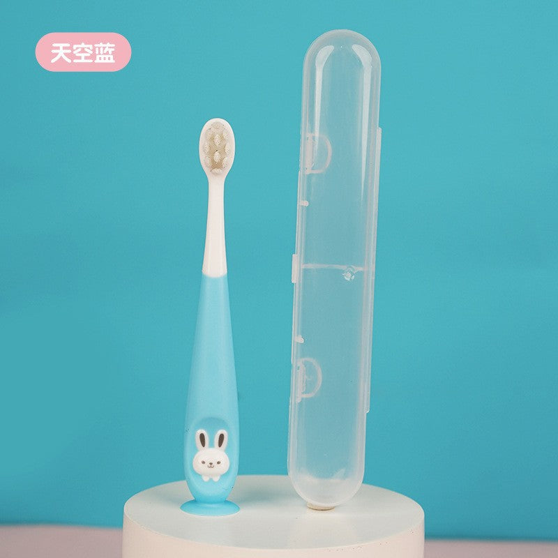 Cartoon children's toothbrush, soft-bristled toothbrush 1-12 years old baby soft-bristled oral cleaning toothbrush box wholesale