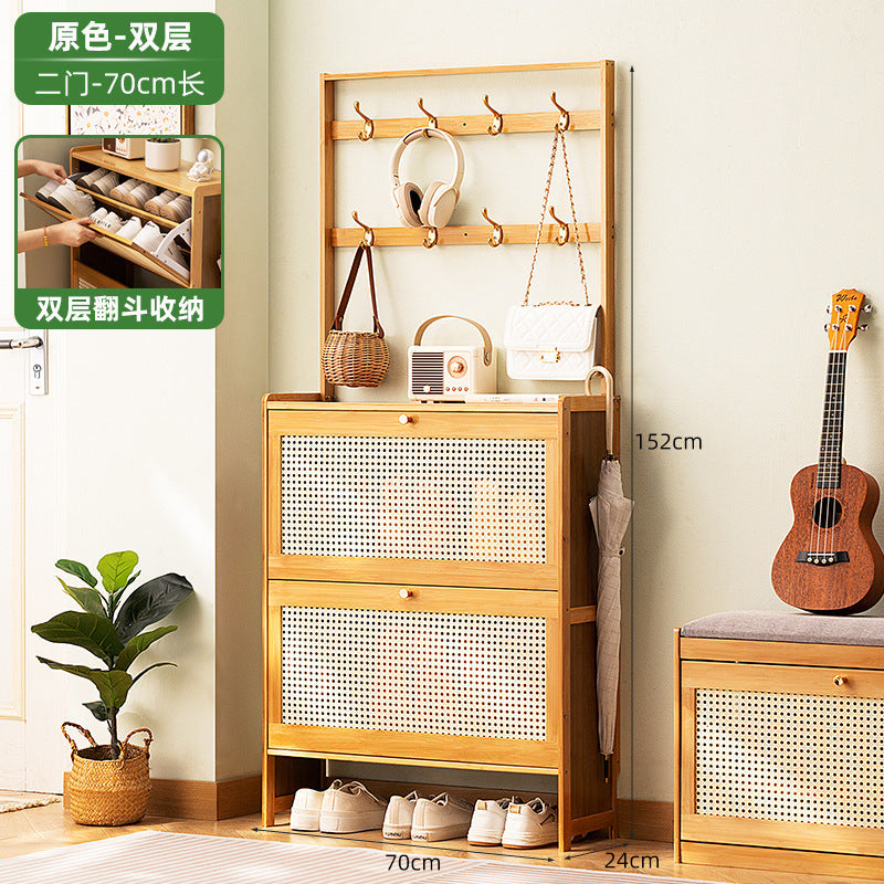 Simple shoe rack household door multi-layer with door dust-proof entry shoe rack shoe cabinet high vertical integrated storage rack