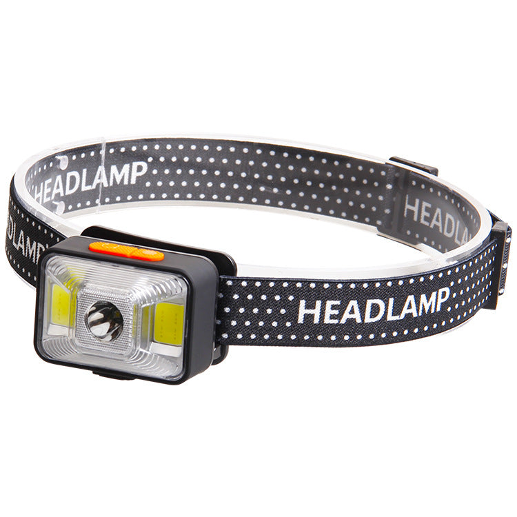 Cross-border new red and white light USB charging highlight lamp bead head COB floodlight outdoor home LED lighting headlight