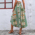 Pre-sale 92127#  cross-border women's light and elegant retro floral irregular skirt for women