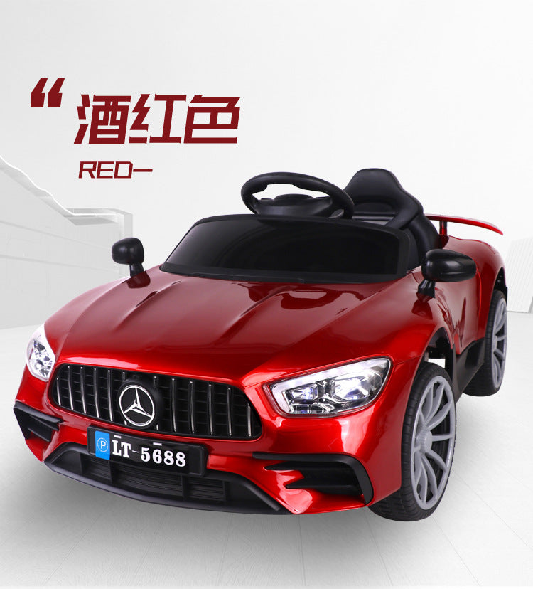 Mercedes-Benz children's electric car four-wheeled single boy and girl remote control early education can sit adult manufacturers wholesale