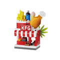micro-particle building block mall department store chain street scene ornaments compatible with lego kids educational assembly toys