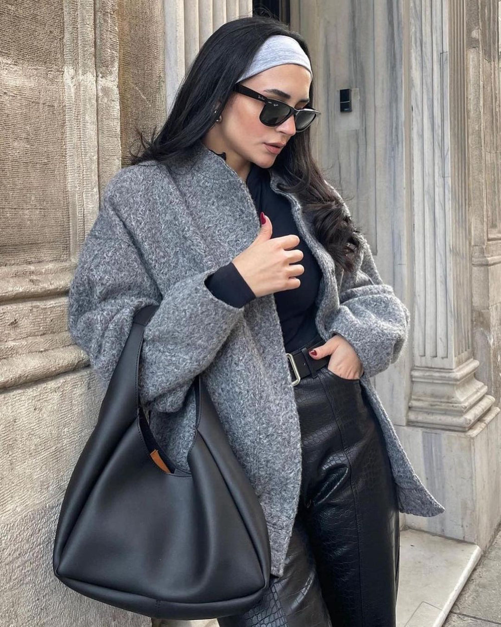 2025 new european and american style women's casual color block stand collar single-breasted large pocket loose fit comfortable long sleeve jacket
