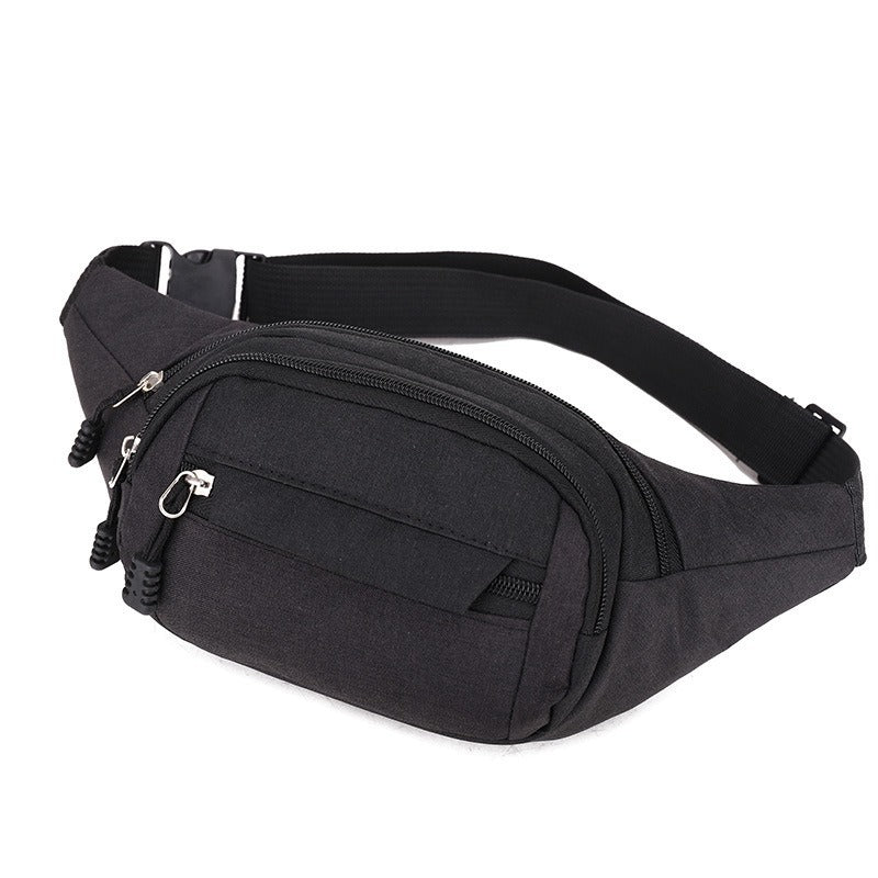 Cross-border fanny pack Men's outdoor sports Mountaineering Men's breast bag Canvas mobile phone bag Construction site work cashier messenger bag