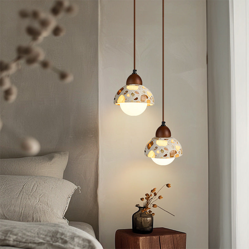 Wabi Sandy Wind Restaurant Chandelier Nordic Creative Terrazzo Combination Retro Homestay Bedroom Bedside Cafe Lighting