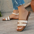 summer new arrival: plus-size women's flat slippers for cross-border e-commerce. available in sizes 36-43. wholesale options available. dropshipping to  and