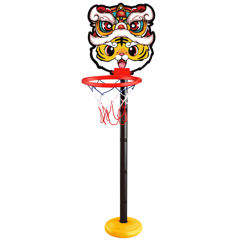 Free shipping cartoon basketball hoop set - indoor kids' basketball goal with adjustable height - wholesale sports toys
