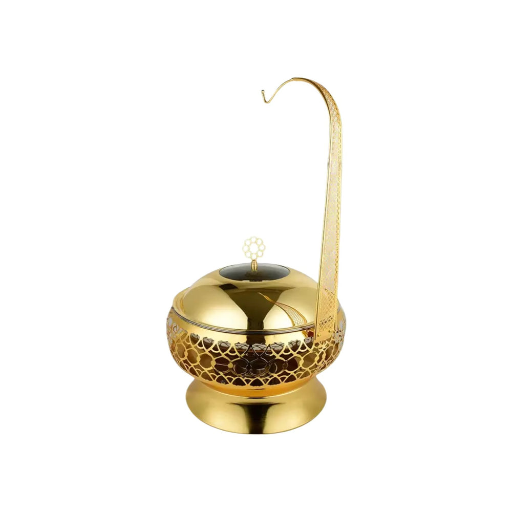Gold stainless steel buffet warming pot, hanging buffet stove, hotel wedding banquet special, in stock