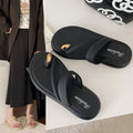 2026 new cross-border hot-selling thong sandals women's summer outdoor fashion thick sole flip-flops beach slippers women's shoes