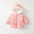 Girls' cotton-padded jacket, autumn/winter  new style, chic baby outerwear, princess fashion, thickened, extra-long sleeves, winter top