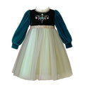 Girls' dress  spring new style chic baby girl birthday dress frozen queen anna princess dress