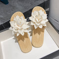 Women's flat sandals - new summer collection: comfortable, versatile, floral design, suitable for outdoor wear, wet weather, beach, and pool