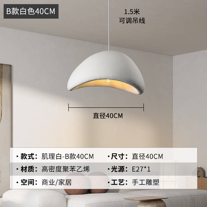 Wabi Silent Wind Chandelier Cream Wind Clothing Store Model Room B & B Restaurant Hotel Empty Villa Living Room Restaurant Lighting
