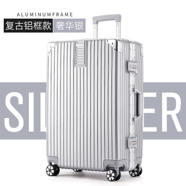 Yongsheng Suitcase Men's 26-inch aluminum frame trolley case Strong and anti-drop 20-inch password boarding case Universal wheel suitcase
