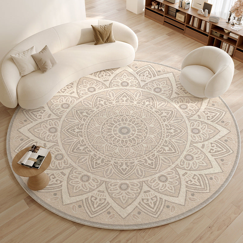 Accessible luxury round carpet living room sofa classy bedroom bedside cloakroom computer chair swivel chair study table floor mat
