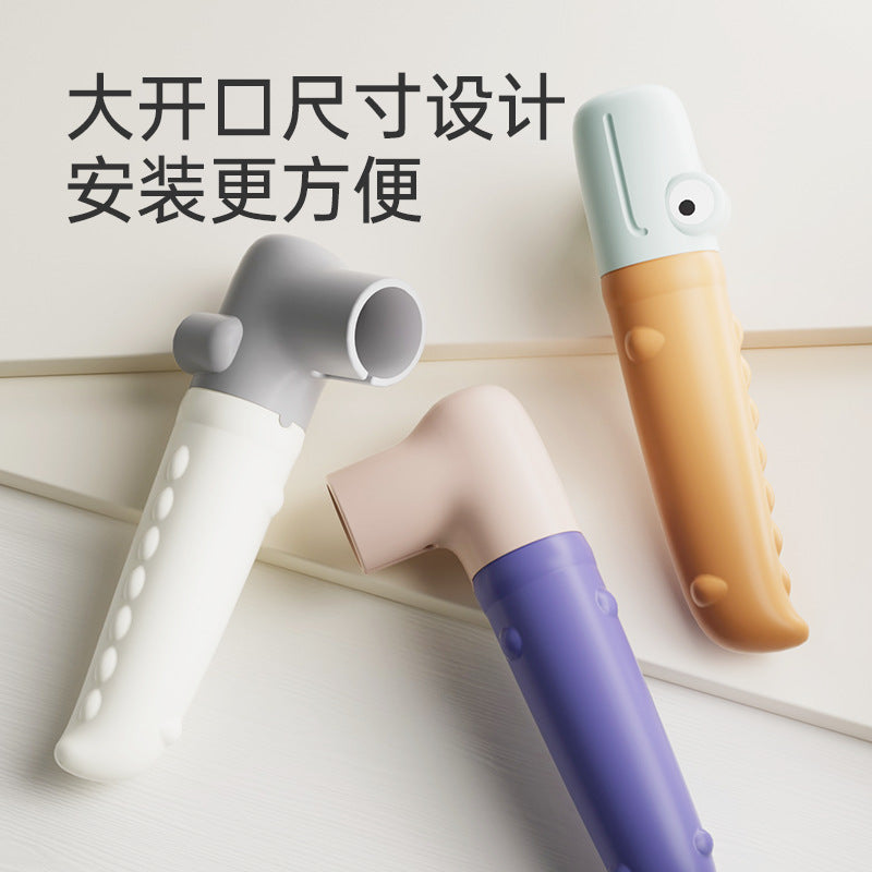Crocodile silicone door handle cover - anti-collision, anti-static, child safety door handle protector