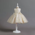 New arrival: girls' formal dress - 3d floral princess gown for girls, elegant and grand style, perfect for proms and performances