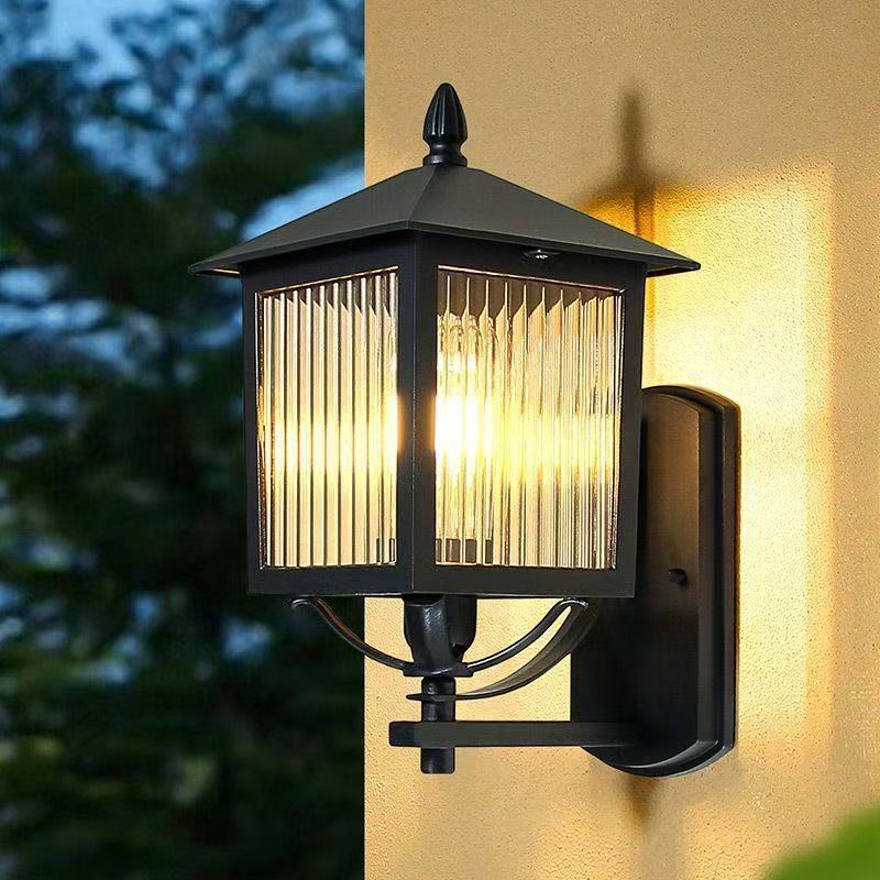 Modern minimalist outdoor waterproof wall light for villa gate, courtyard, exterior wall, terrace, and balcony