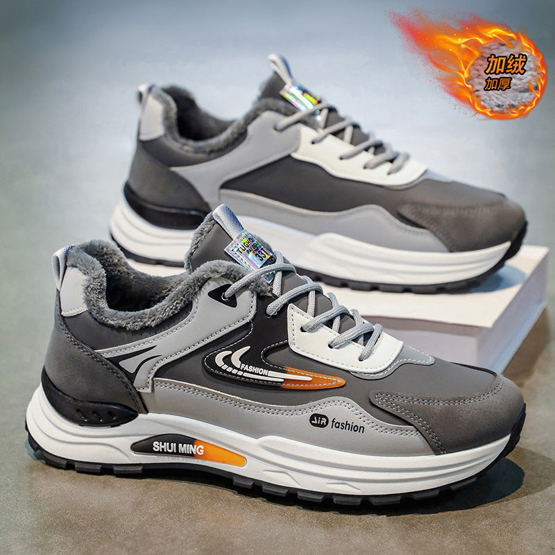 Best sellingmen cotton shoes 2025winternew arrivalheattechthickened cold-proof non-slip sneakers fashioneasiest for matchdad shoes