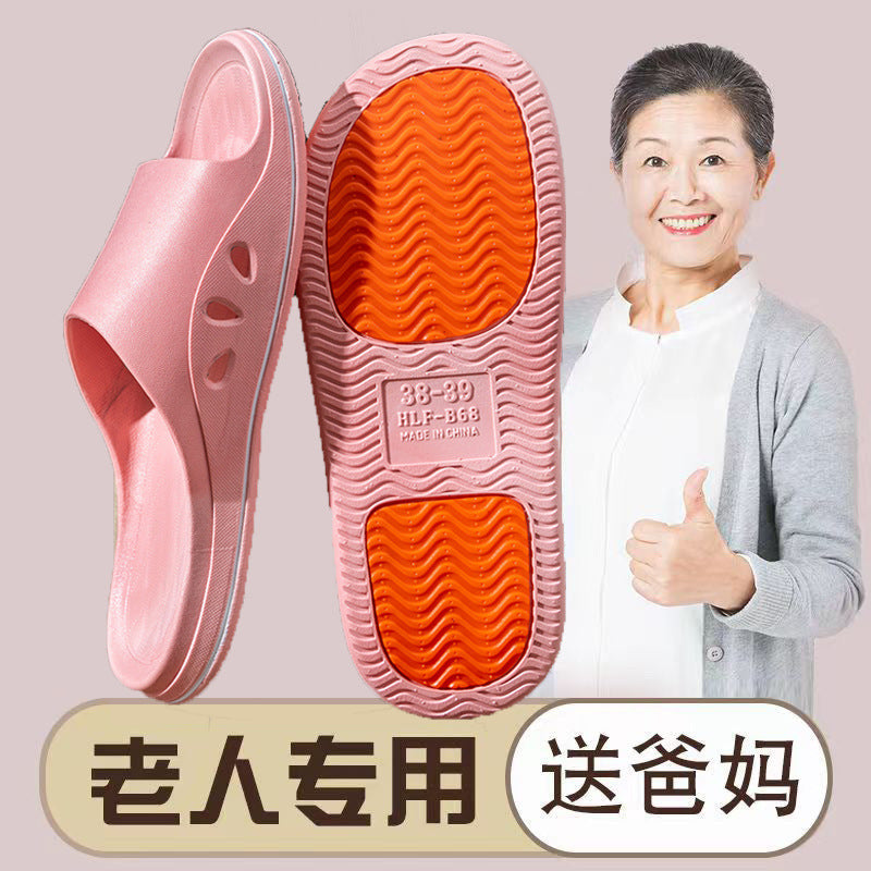 2023 new men's slippers - outdoor wear, summer, home use, non-slip, thick sole, indoor house slippers, women's one-strap sandals