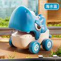 Infant and toddler 0-3 years old early education attracts learning to crawl and pull string animals q cute dinosaur shark scooter kids winding toys