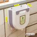 Kitchen trash can hanging for home kitchen waste classification foldable cabinet door wall hanging bathroom toilet storage wastebasket