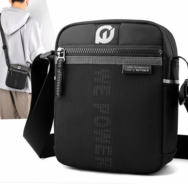 Wepower new men's nylon shoulder bag casual fashion messenger bag personalized trend vertical shoulder satchel