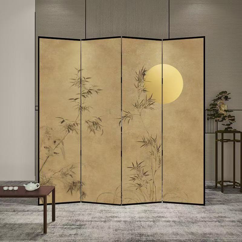 New chinoiserie screen partition office living room restaurant hotel tea room blocking simple modern foldablemovable folding screen