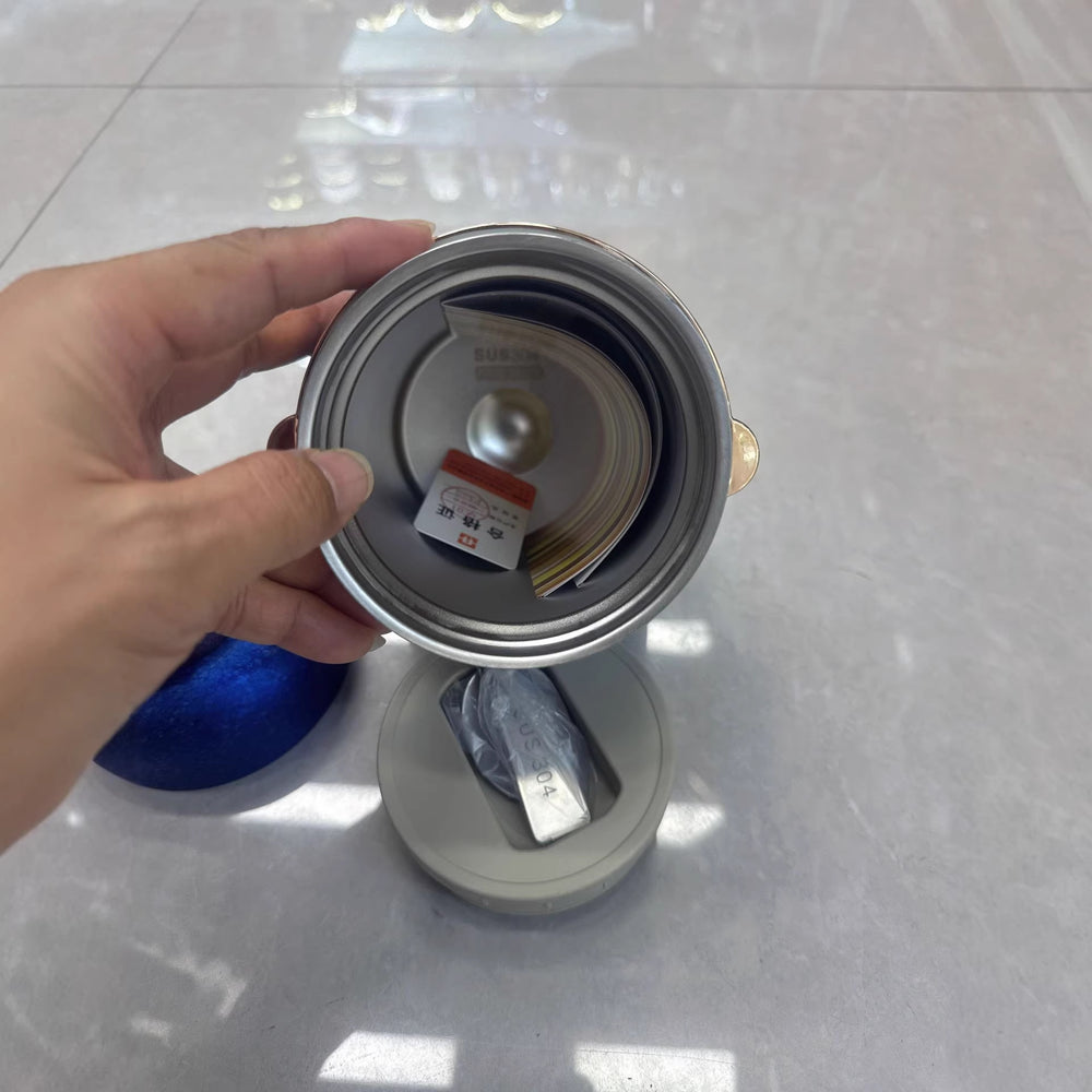 hot-selling factory direct sales insulation bucket insulation pot stewing pot full vacuum titanium ice flower series purple blue black