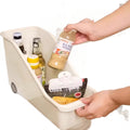 Kitchen pot and pan organizer with lid and spice storage, rolling under-sink cabinet organizer, multifunctional storage rack