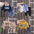 Boys' cool & stylish outfit set -  new arrival: trendy streetwear for baby boys, fashionable kids' hoodie set - wholesale available