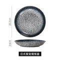 Japanese-style creative ceramic tableware set - includes breakfast bowls, ramen bowls, and retro ceramic fruit/salad bowls