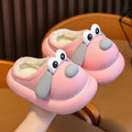 Kids cotton slippers fleece-linedoutwear fur shoes heattech baotou new arrival cartoon waterproofwinter indoor bag