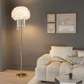 popular feather floor lamp bedroom bedside ins living room room light luxury decoration atmosphere vertical floor lamp