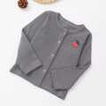 spring/autumn korean style girls' top: baby girl long-sleeve versatile solid color cardigan knit outerwear, sweet style for girls