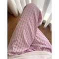 cross-border code new arrival  original women's drapedcontrast colorstripesloosecasual pants