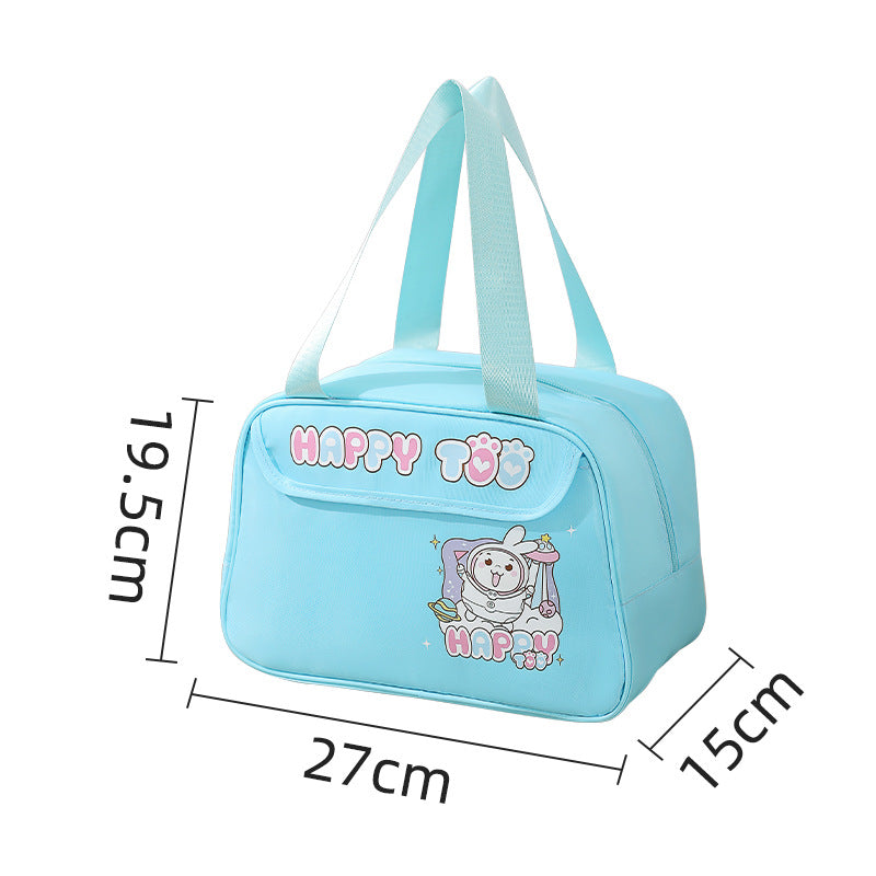 Beilian cute packing lunch box bag waterproof student bringing meal bento bag wholesale cartoon picnic camping thermal insulation bag