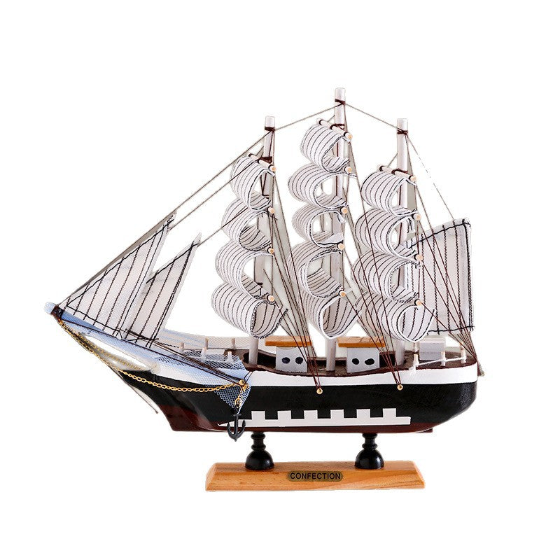 Smooth sailing sailboat model ornaments home decoration living room tv wine cabinet crafts graduate birthday gift
