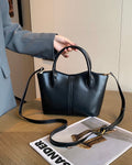 2025 fall/winter new collection: genuine leather crossbody tote bag for women - versatile, high-capacity, multi-compartment shoulder bag
