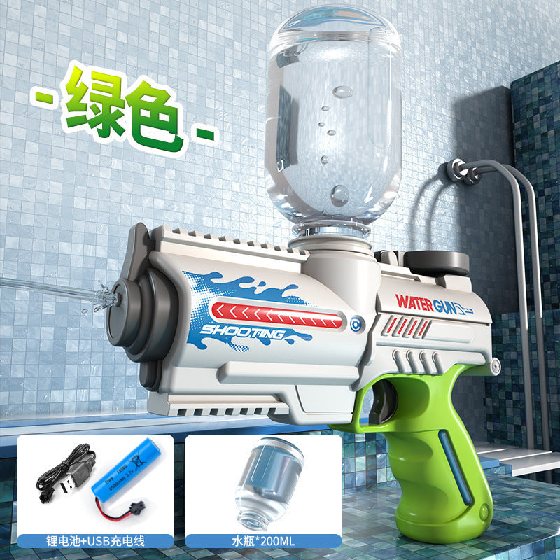 Space-themed electric water gun - high-capacity, automatic, high-pressure water blaster - perfect for water fights on the beach! (for boys and girls)