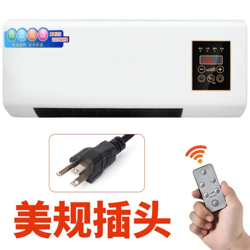 us standard air cooler remote control adjustable indoor wall-mounted heater for home heating and cooling dual-purpose energy saving and power saving