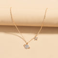 Star and moon necklace wholesale fashion cross-border o-shaped chain jewelry women's ins style niche style design high-end fall and wintersweater chain