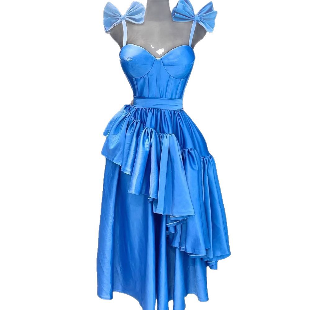 fashion waist-cinching suspender bowssexydress african women's clothing