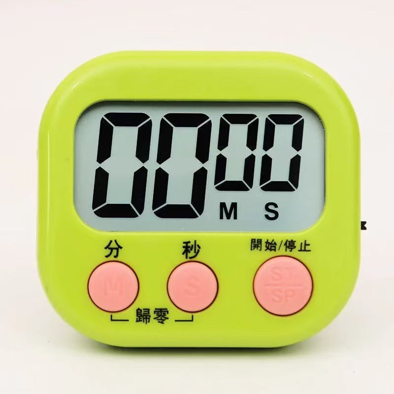 Mechanical kitchen timer - visual time management alarm with countdown & magnetic attachment