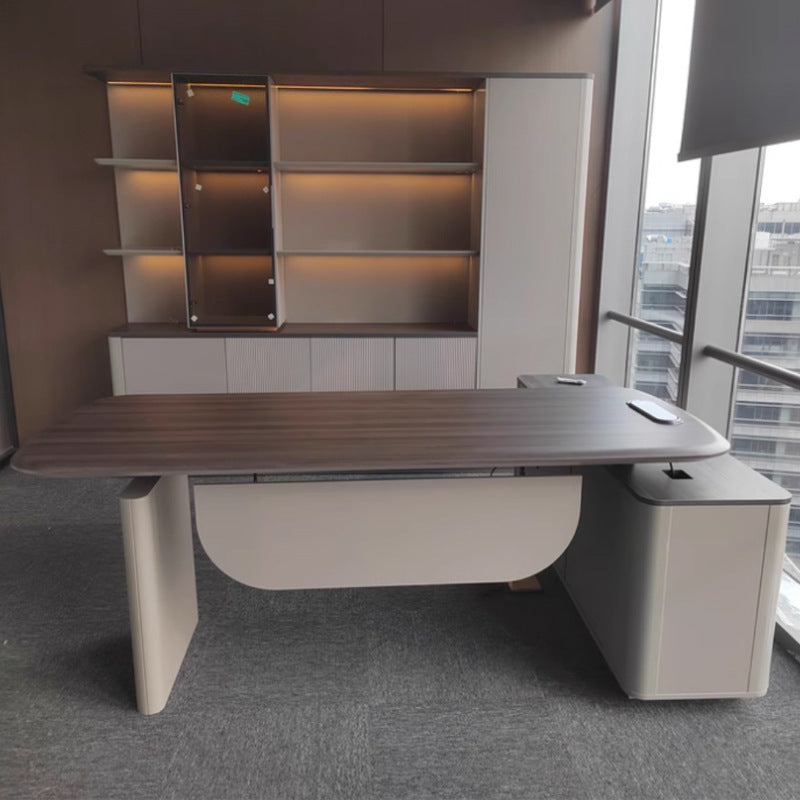 Saint li electric adjustable desk - executive office table, smart dual motor, minimalist modern, light luxury, high-end office electric desk